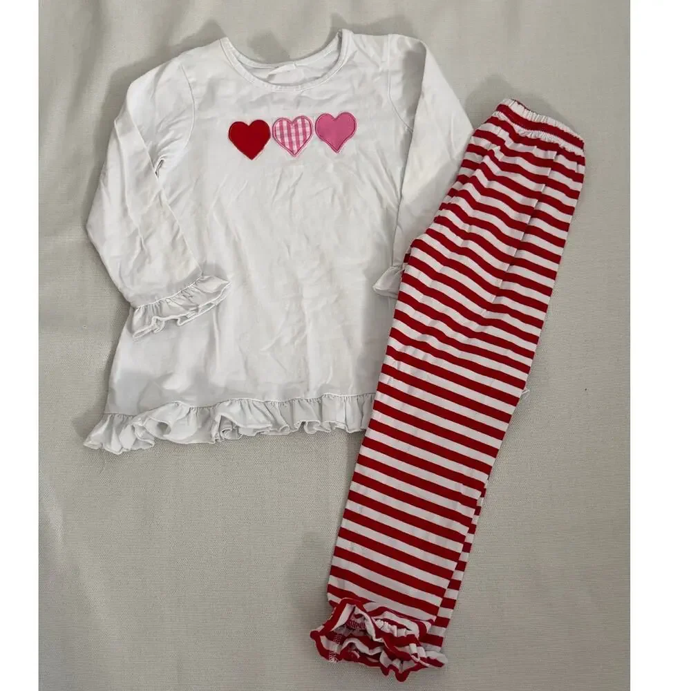 Stitchy Fish 2pc Valentine's Outfit size 7